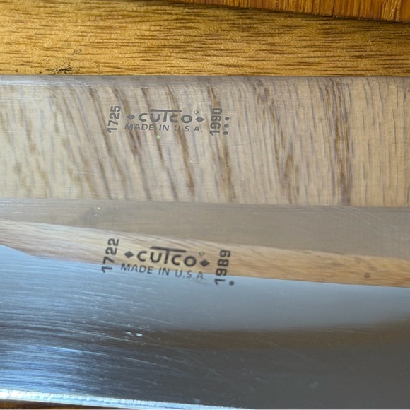 Cutco Knife set from 1989-90, 1721 1722 1723 1724 1725 & 1729 plus Island Block - Picture 7 of 17